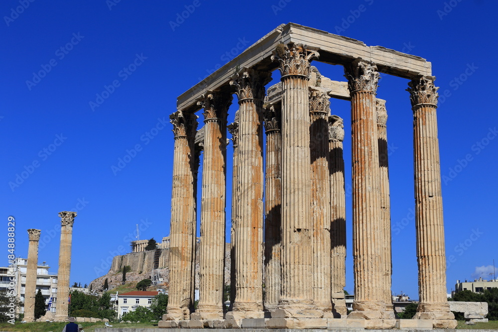 Zeus temple in Athens, Greece