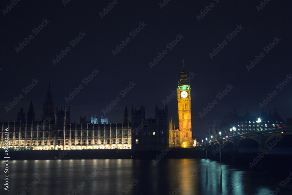 UK - London -  Big Ben and the House of Parliament