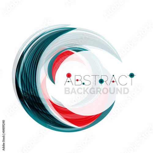 Vector swirl line abstract background