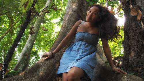 Photography women in the trees