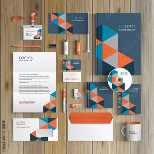 Stationery template design