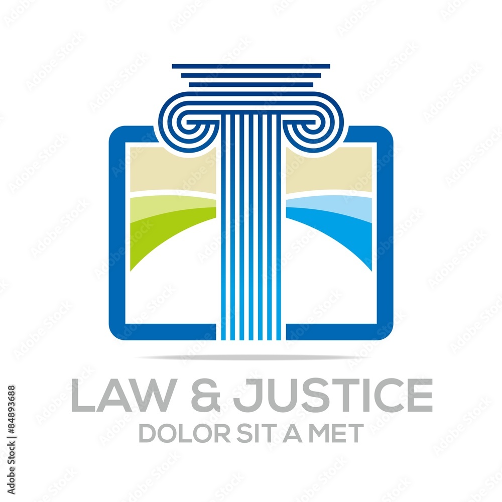 Logo Vector Law Building and Justice Logo Vector Law Building and Justice