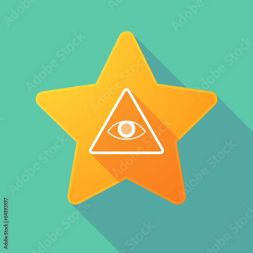 Star icon with an all seeing eye