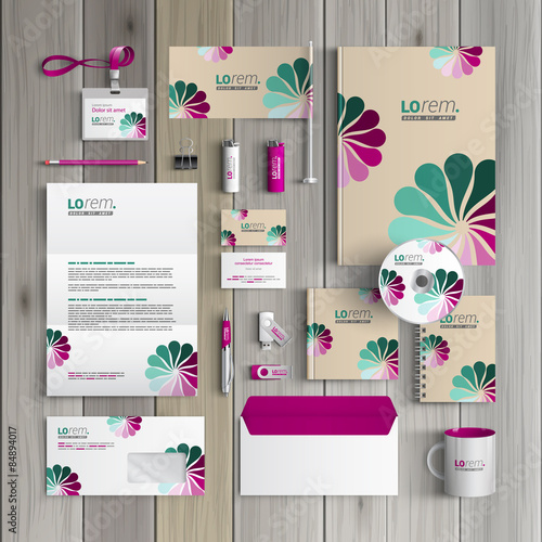 Stationery template design