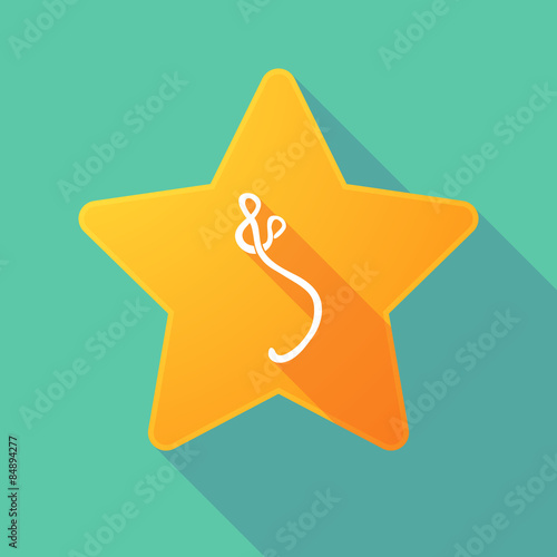 Star icon with an ebola sign