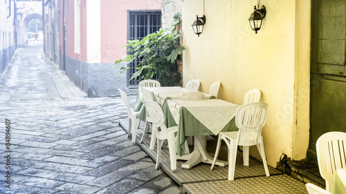 Typical Italian restaurant (photo taken in Tuscany, Italy)