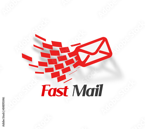 Fast Mail icon Template Design