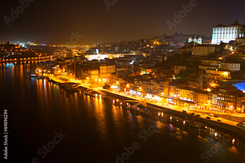 Night view of Porto  Portugal