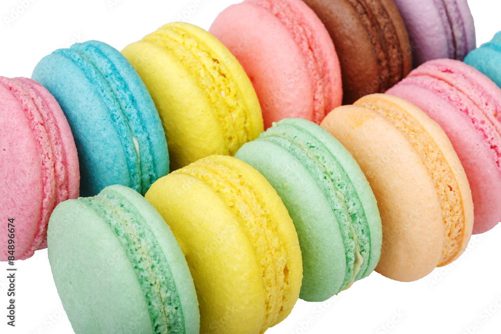 Colorful Macaron on the white background Colorful Macaron on the white background