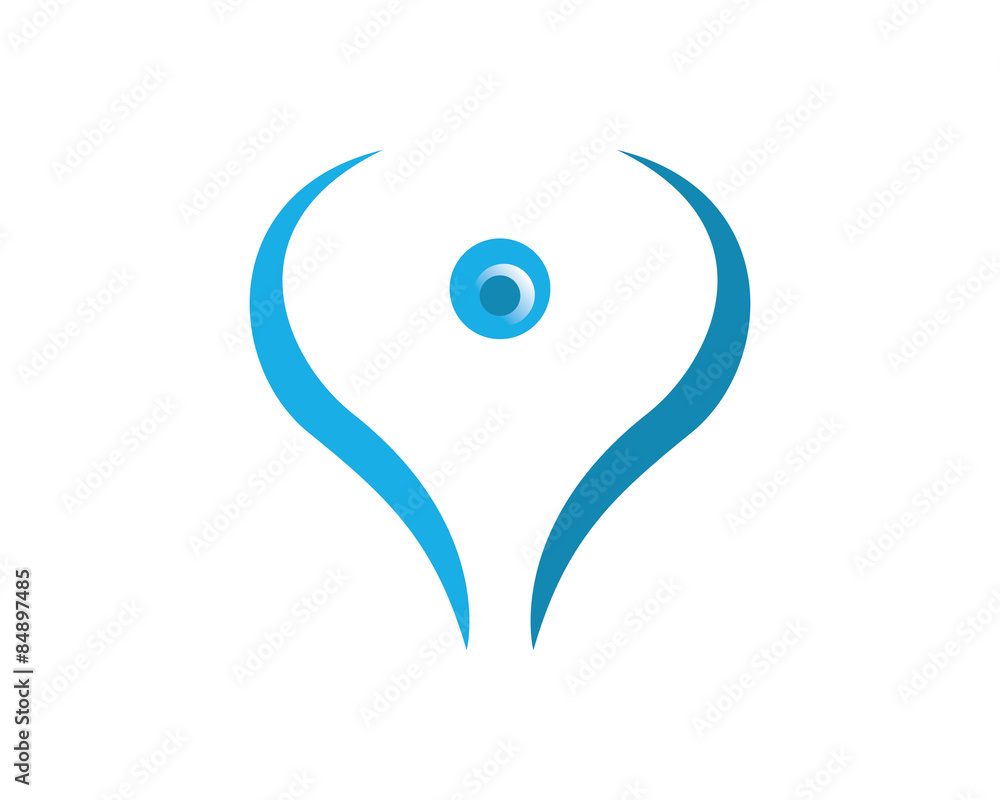 Obraz premium Breast logo icon illustration template 6