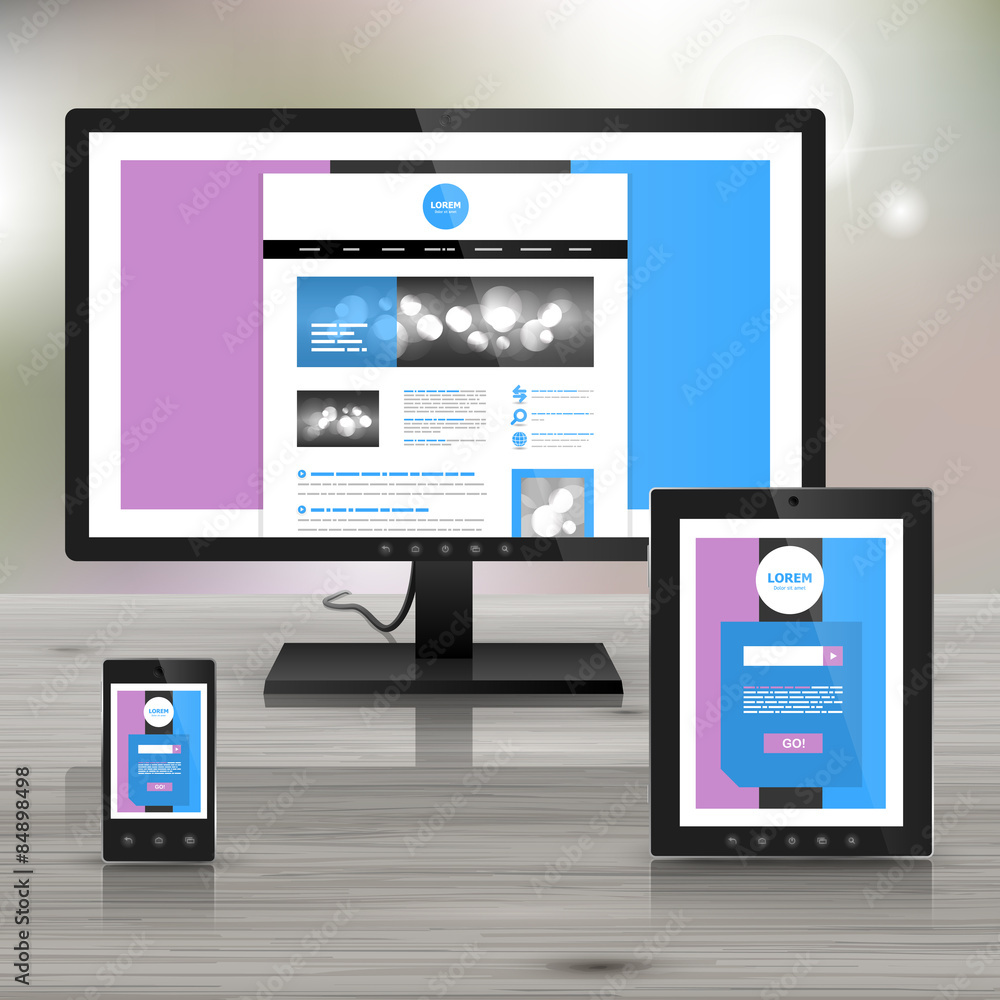 Corporate template design with applications Corporate template design with applications