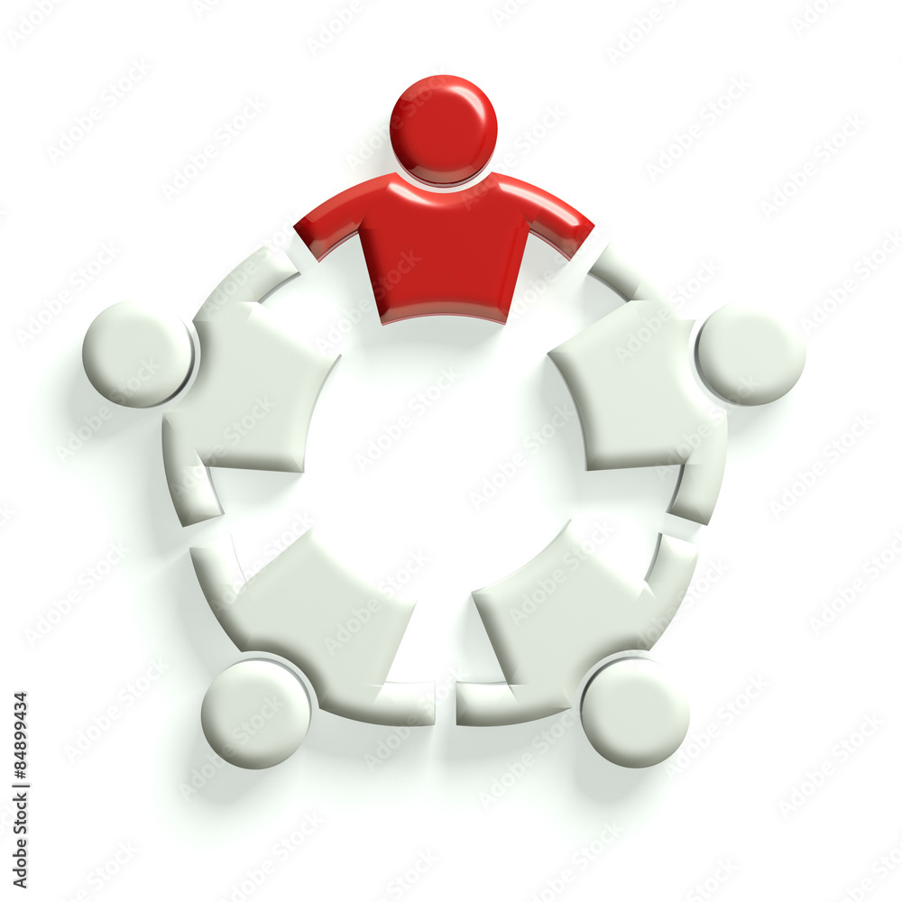 Group of people holding each other with leader. Leadership concept Group of people holding each other with leader. Leadership concept