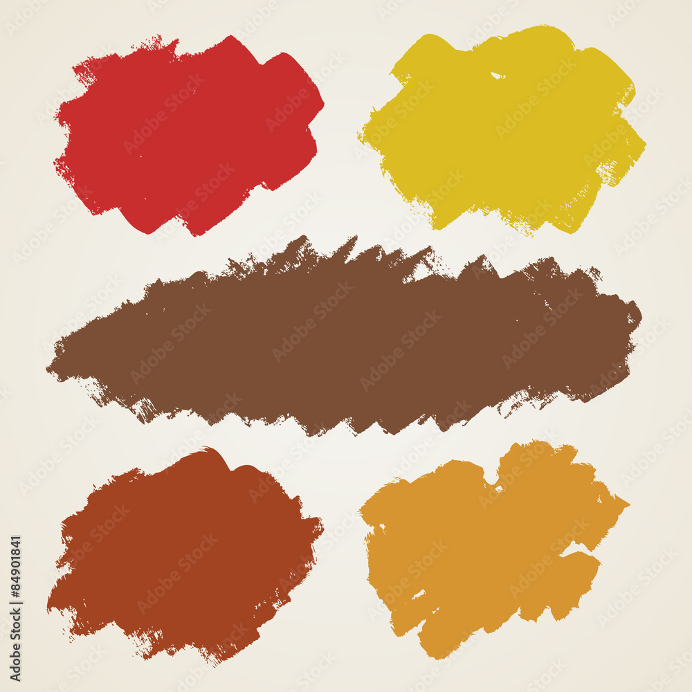 Fototapeta premium Watercolor splatters. Grunge vector illustration