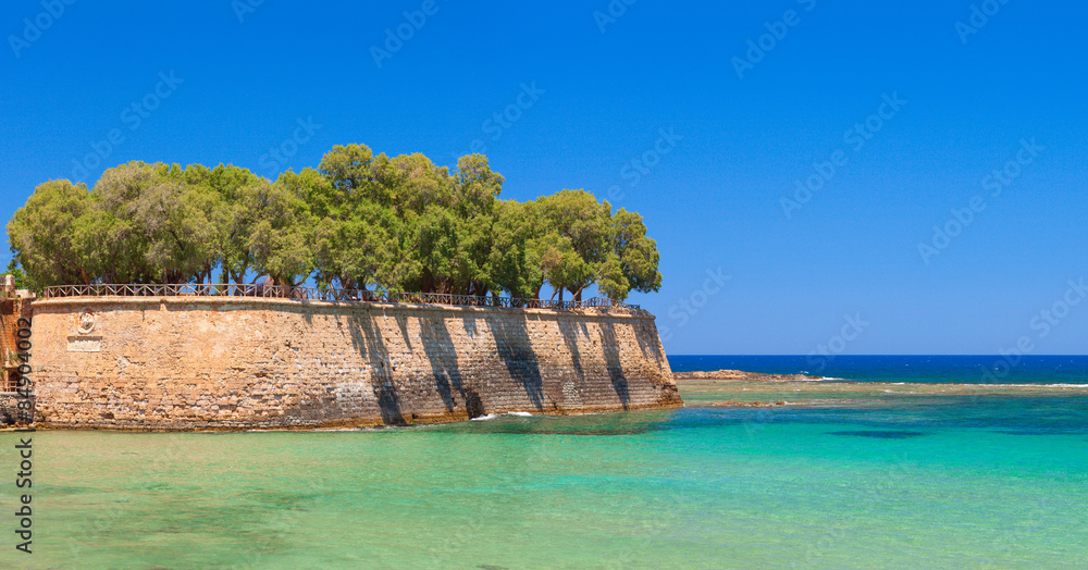 Beautiful Island with pure blue water. Chania, Crete. Greece.