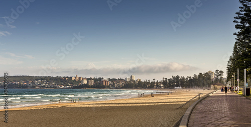 Photography Manly Beach Promenade mit Blick Richtung Süden
