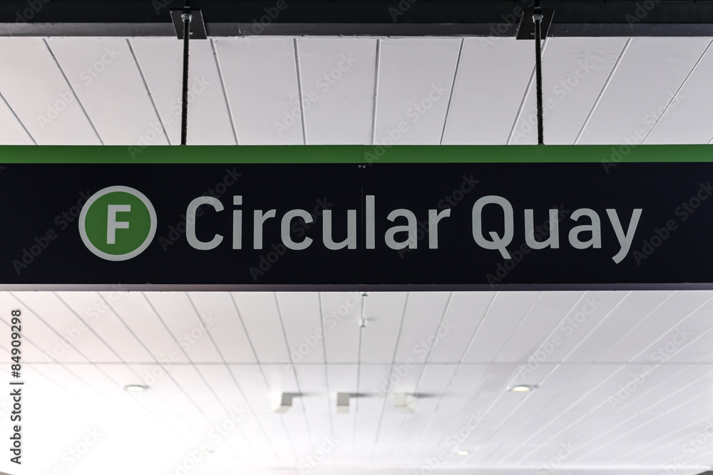 Circular Quay Schild in Sydney Circular Quay Schild in Sydney