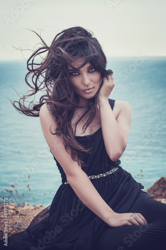 Portrait of beautiful young woman