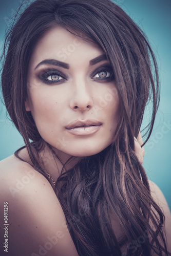 Portrait of beautiful young woman