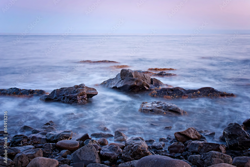 Seascape. Long exposure, Crimea, Ukraine Seascape. Long exposure, Crimea, Ukraine