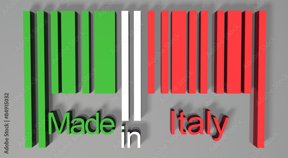 3D barcode made in Italy