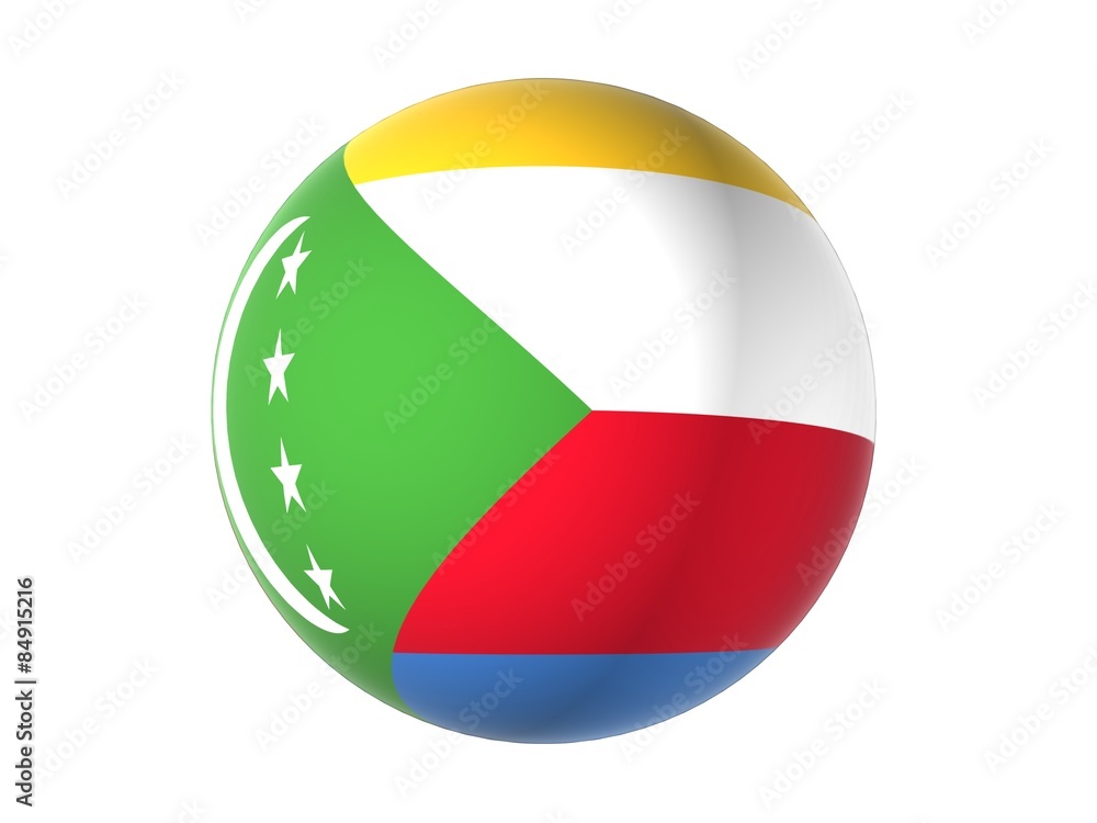 3D flag of Comoros 3D flag of Comoros