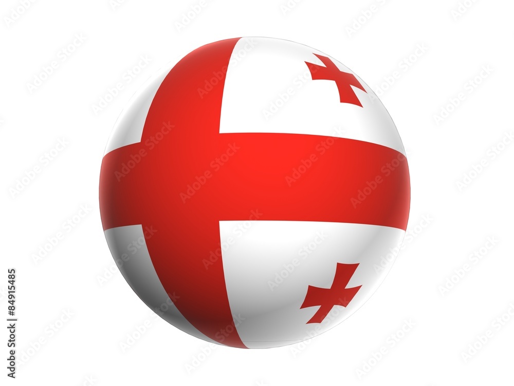 3D flag of Georgia 3D flag of Georgia