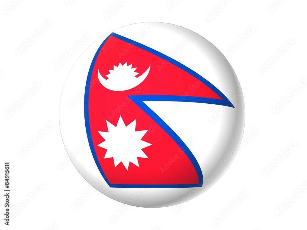 Obraz premium 3D flag of Nepal