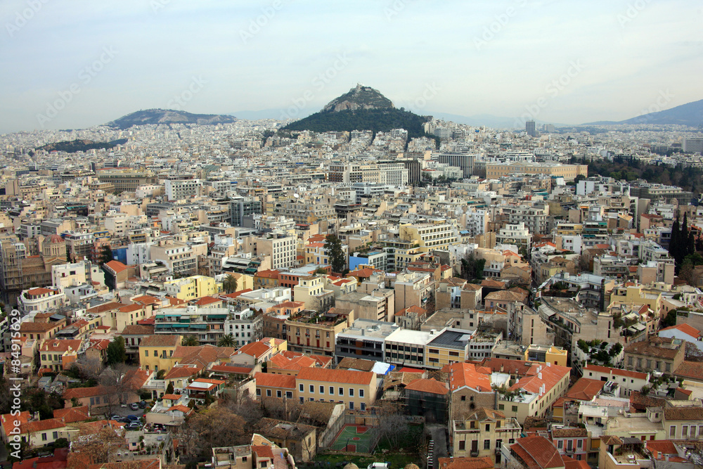 Grecia,Atene,vista della città.