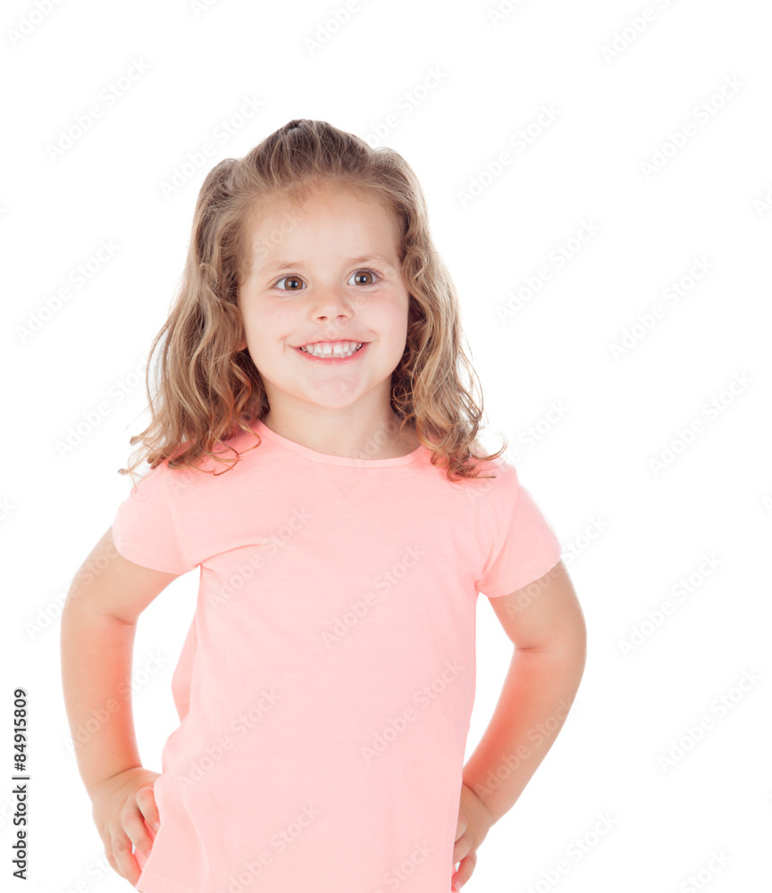 Cute little girl with three year old smiling Cute little girl with three year old smiling