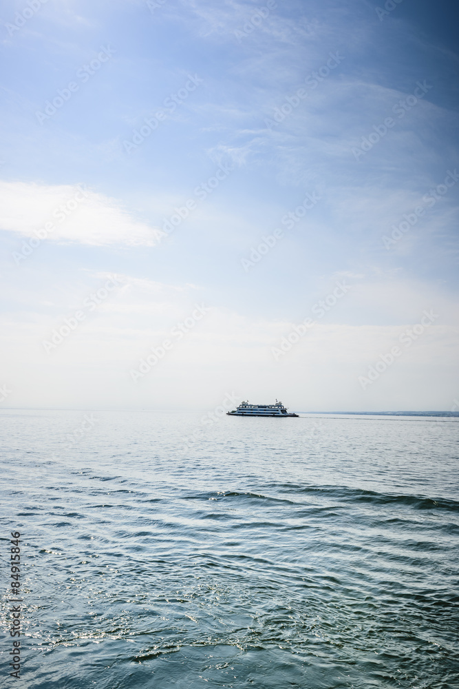 Car ferry on the lake Constance (Bodensee). Car ferry on the lake Constance (Bodensee).