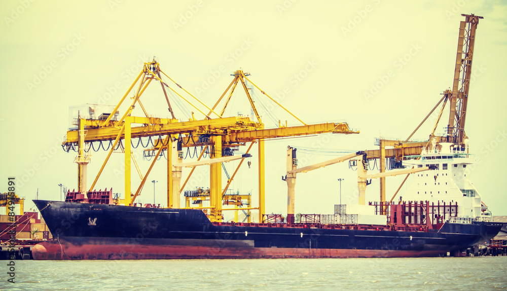 Container Cargo freight ship