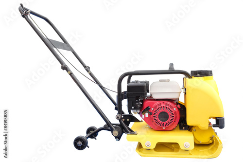 manual road repair machine isolated under the white background