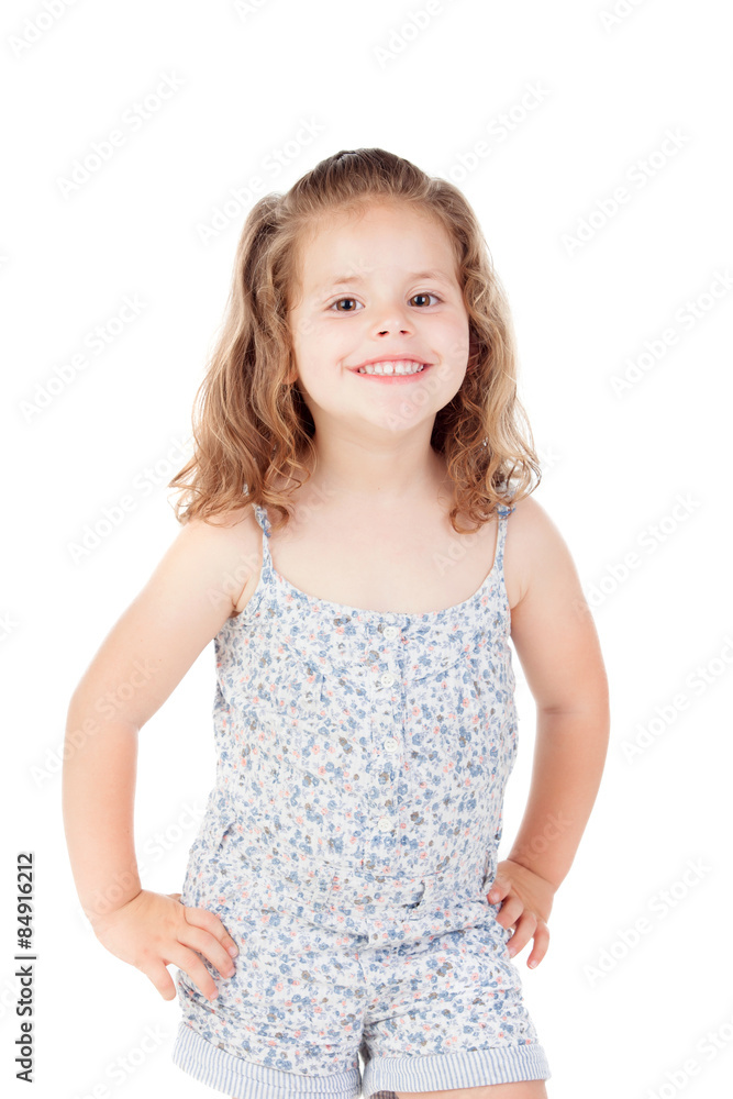 Cute little girl with three year old smiling Cute little girl with three year old smiling