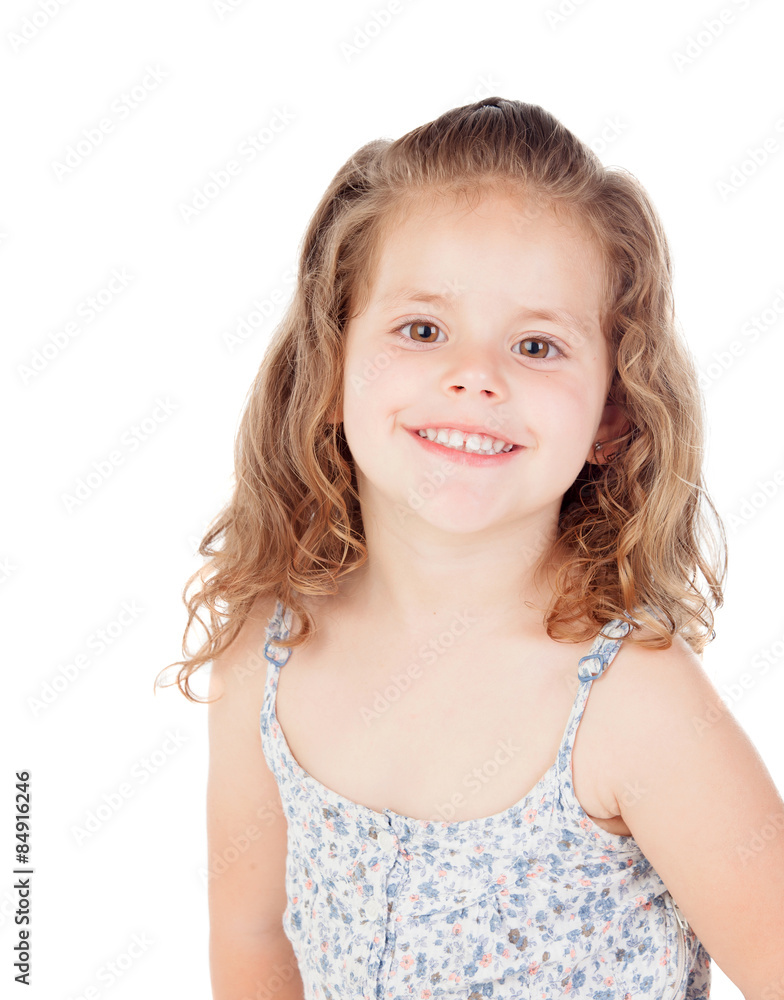 Cute little girl with three year old smiling Cute little girl with three year old smiling