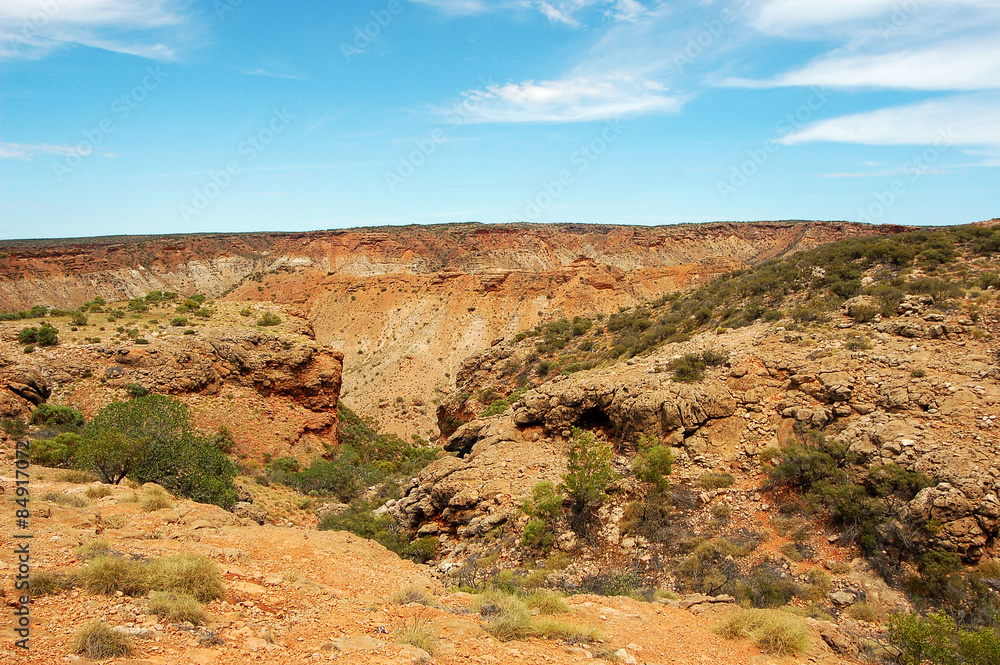 Obraz premium Yardie Creek Gorge in Cape Range National Park, Ningaloo. Reexf near Exmouth, Western Australia.