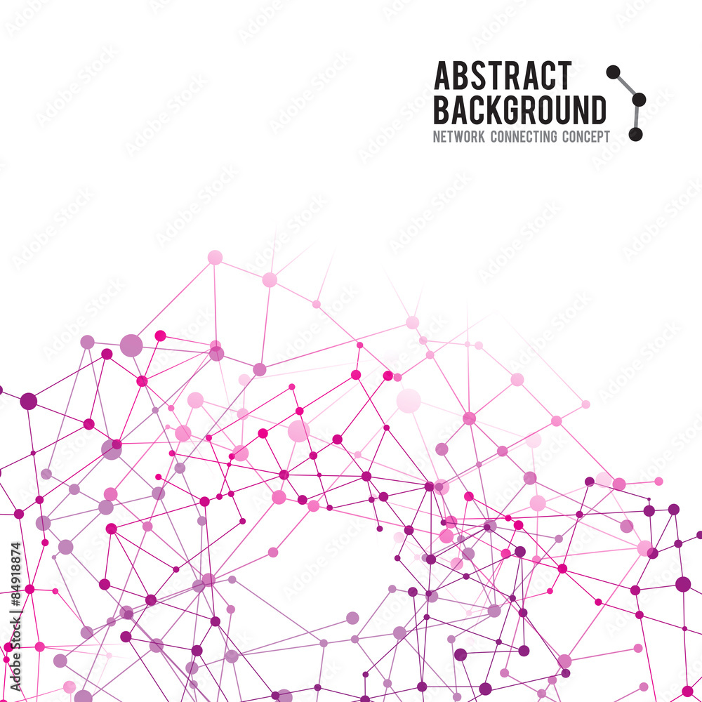 Abstract background network connect concept - vector illustratio