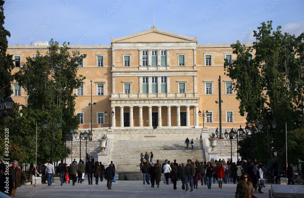 Grecia,Atene,il Parlamento.