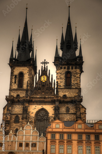 Prague, Old Town Hall (15th Century), Town Square and Church of