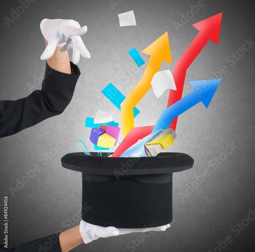 Slika na platnu Magic business hat