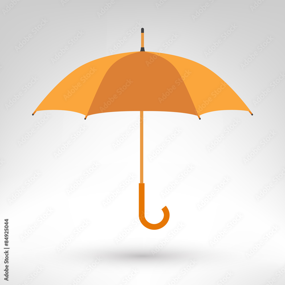 Umbrella vector illustration. Opened umbrella isolated on white background. Umbrella vector illustration. Opened umbrella isolated on white background.