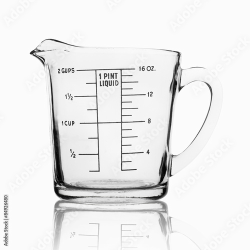 Measuring cup isolated on white background