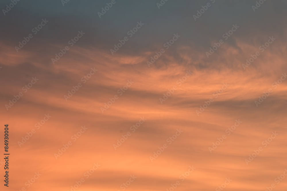 sky background orange gray
