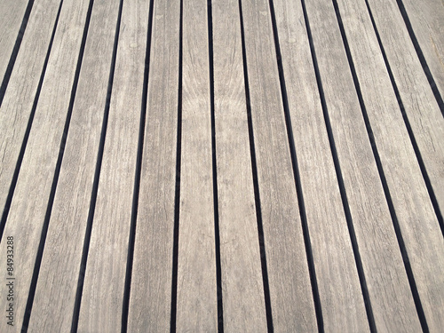 Wooden floor texture background with perspective