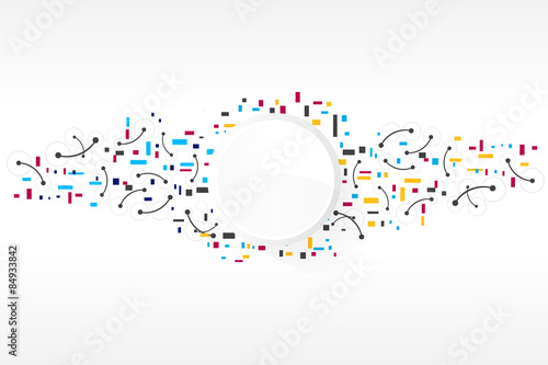 Vector design technology, Network,medical, business background photo