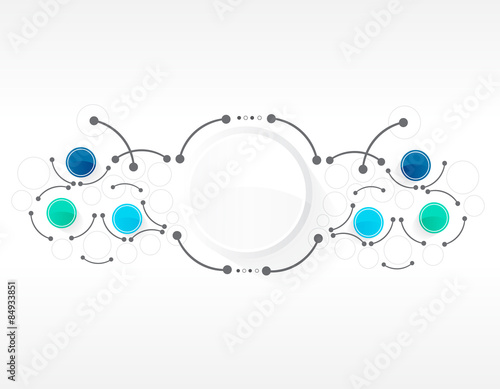 Vector design technology, Network,medical, background