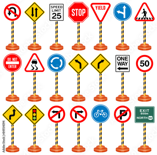 Road Signs, Traffic Signs, Transportation, Safety, Travel