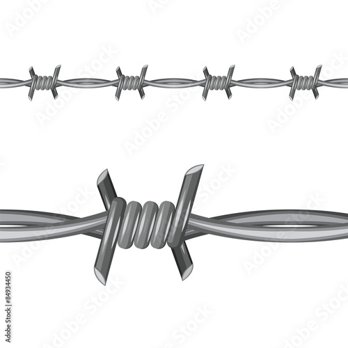 Barbed Wire vector illustration. Stock vector