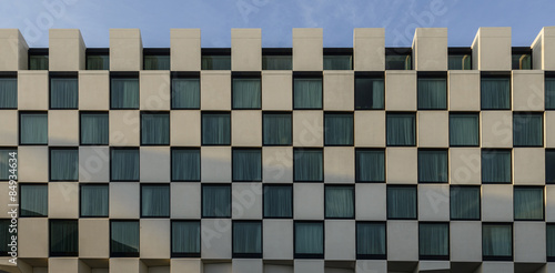 Detail of a modern business skyscrapers. Detail of contemporary architecture photo