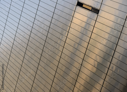 Detail of a modern business skyscrapers. Detail of contemporary architecture