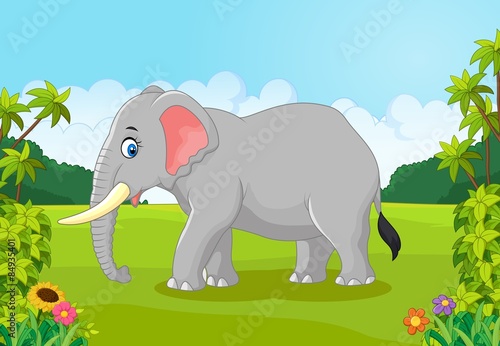 Cartoon animal elephant